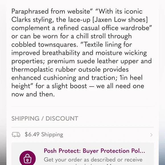 Clarks Men's Size 10M Tan Leather Low Oxford Shoes in EUC - Picture 16 of 16